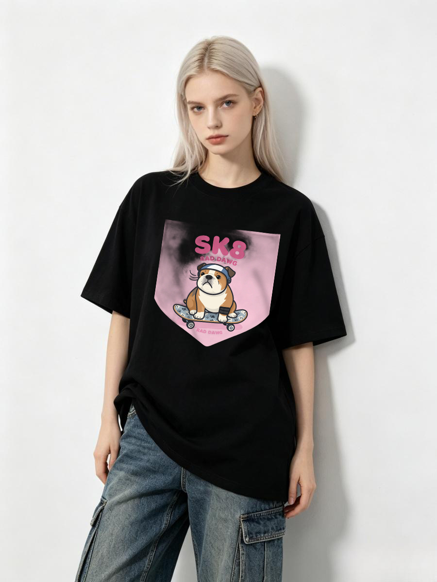 Street Fashion Events - Tシャツ 秋の酵素ウォッシュ加工 ヴィンテージ風 ストリートフェア 女性向け アーバンフェスティバル