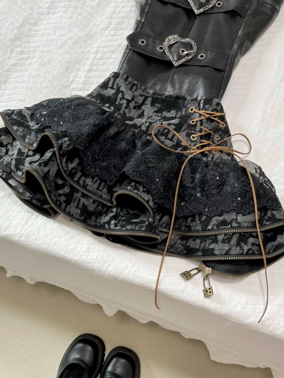 パンクゴシックヴィンテージ レディース ツーピースセット Y - Street Fashion News のレビューと価格