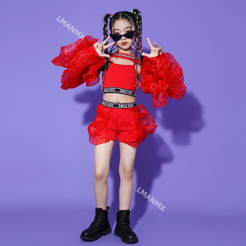 女の子のためのストリートダンスコスチューム,ジャズステージパ - Street Fashion Model のレビューと価格