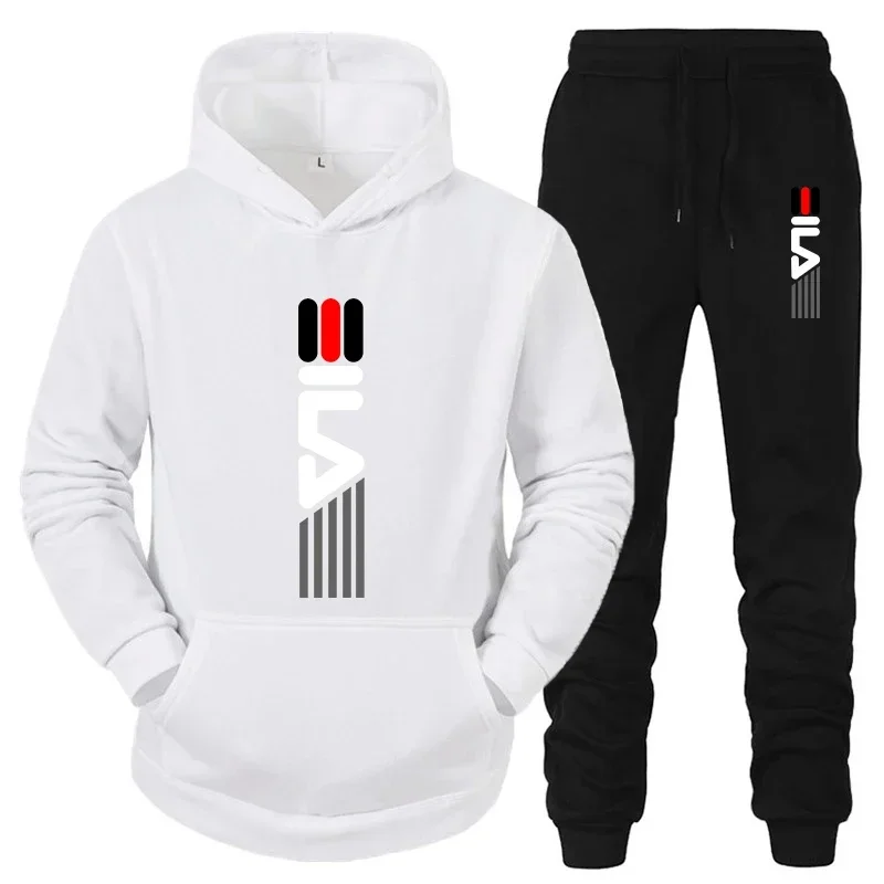 メンズトラックスーツフード付きスウェットシャツ+スウェットパ - Street Fashion For Man のレビューと価格