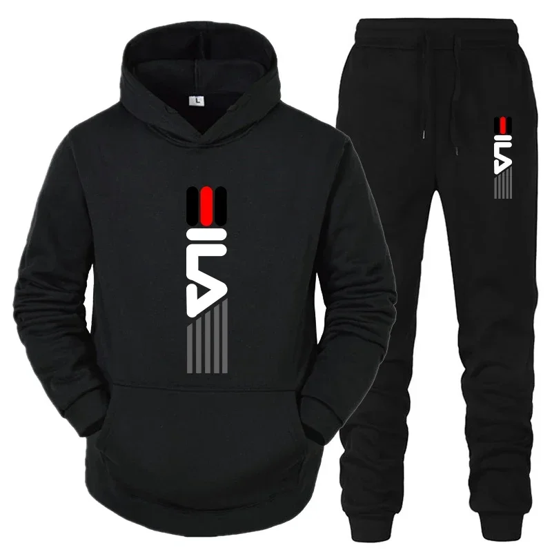 メンズトラックスーツフード付きスウェットシャツ+スウェットパ - Street Fashion For Man のレビューと価格
