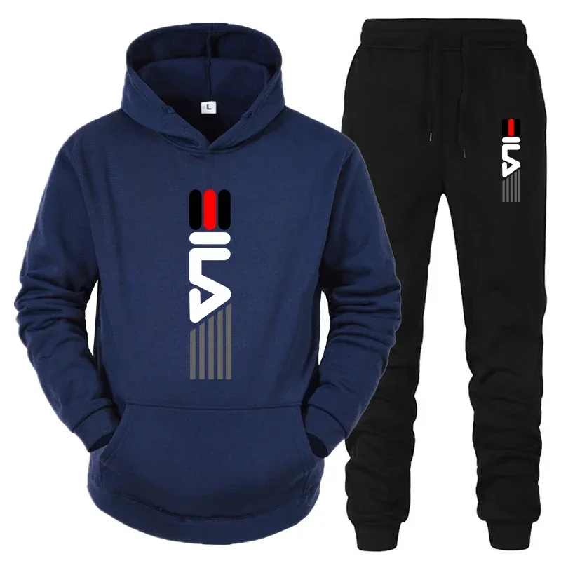 メンズトラックスーツフード付きスウェットシャツ+スウェットパ - Street Fashion For Man のレビューと価格
