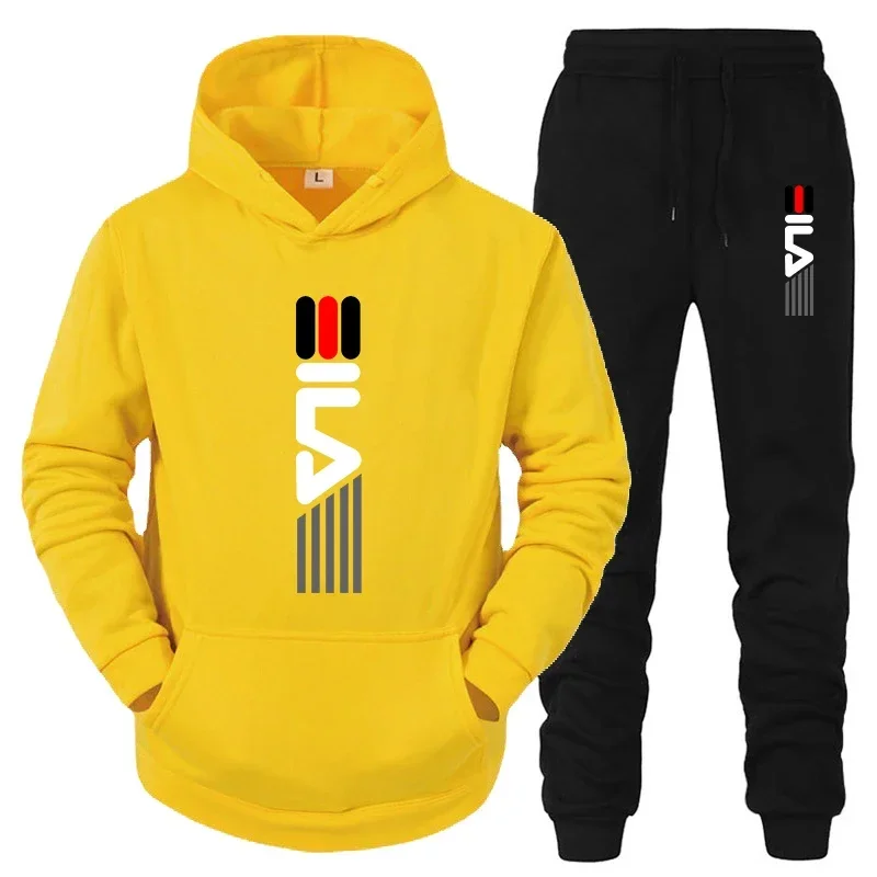 メンズトラックスーツフード付きスウェットシャツ+スウェットパ - Street Fashion For Man のレビューと価格