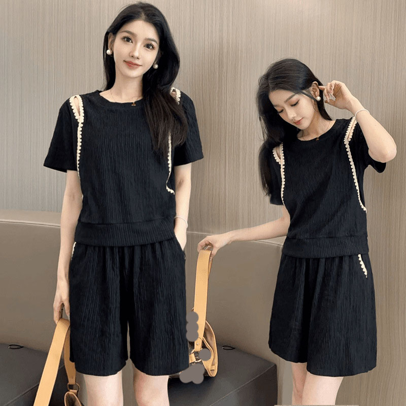 韓国ファッションオフショルダー Tシャツ 2 点セット女性オ - Street Fashion Mood のレビューと価格