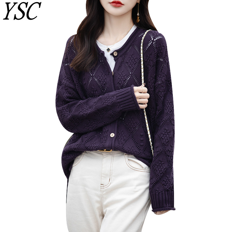 2024年ファッションモデル女性ニットウェア100%コットン - Street Fashion Model のレビューと価格