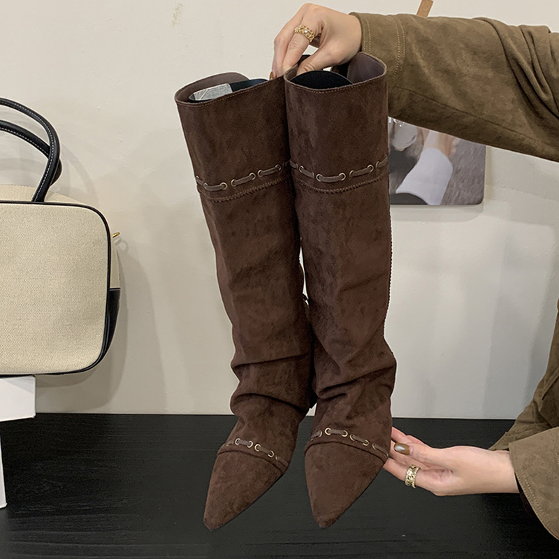 Liyke ファッションデザイン巾着レースアップニーハイブー - Street Fashion Vintage のレビューと価格