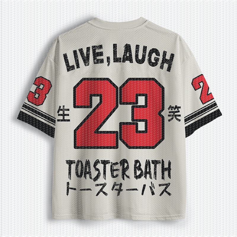 Vネック白黒カラーブロックメッシュジャージーTシャツスケルト - Street Fashion Mood のレビューと価格