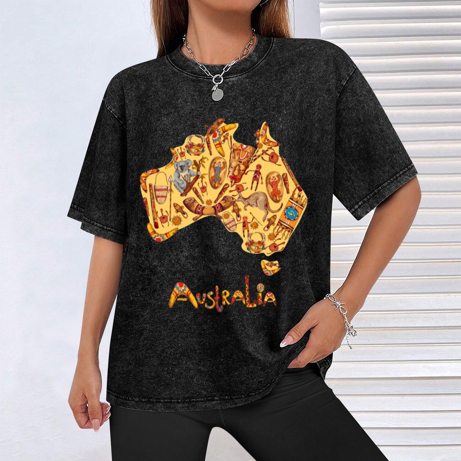アボリジニ旗 アボリジニ地図 オーストラリア Tシャツ スト - Street Fashion Australia のレビューと価格