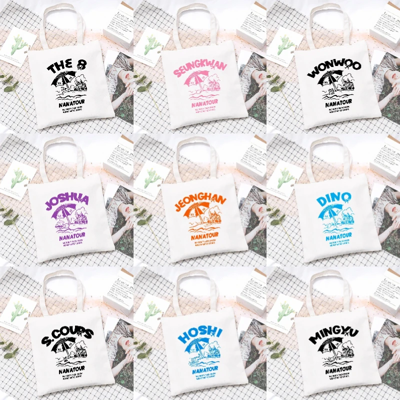 Kpop Nanatour ショルダーバッグ夏シンプルなホワ - Tote Bag Canvas Print のレビューと価格