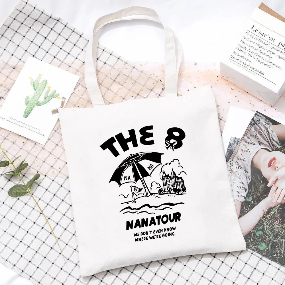Kpop Nanatour ショルダーバッグ夏シンプルなホワ - Tote Bag Canvas Print のレビューと価格