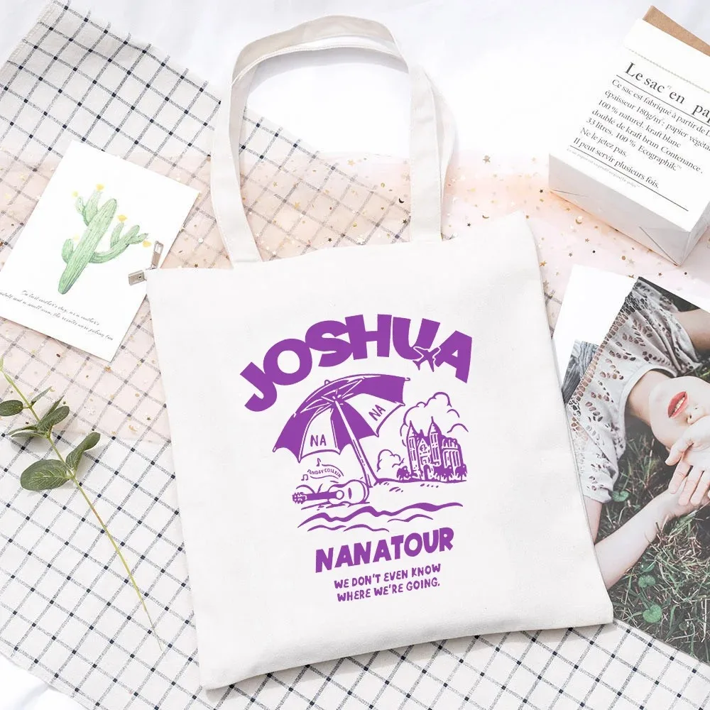 Kpop Nanatour ショルダーバッグ夏シンプルなホワ - Tote Bag Canvas Print のレビューと価格