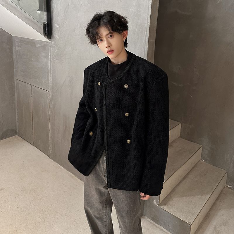 ウールブレンドジャケット男性特大メンズ魅惑的でセクシーなホッ - Street Fashion Events のレビューと価格