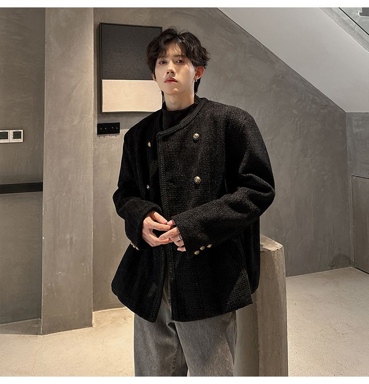 ウールブレンドジャケット男性特大メンズ魅惑的でセクシーなホッ - Street Fashion Events のレビューと価格