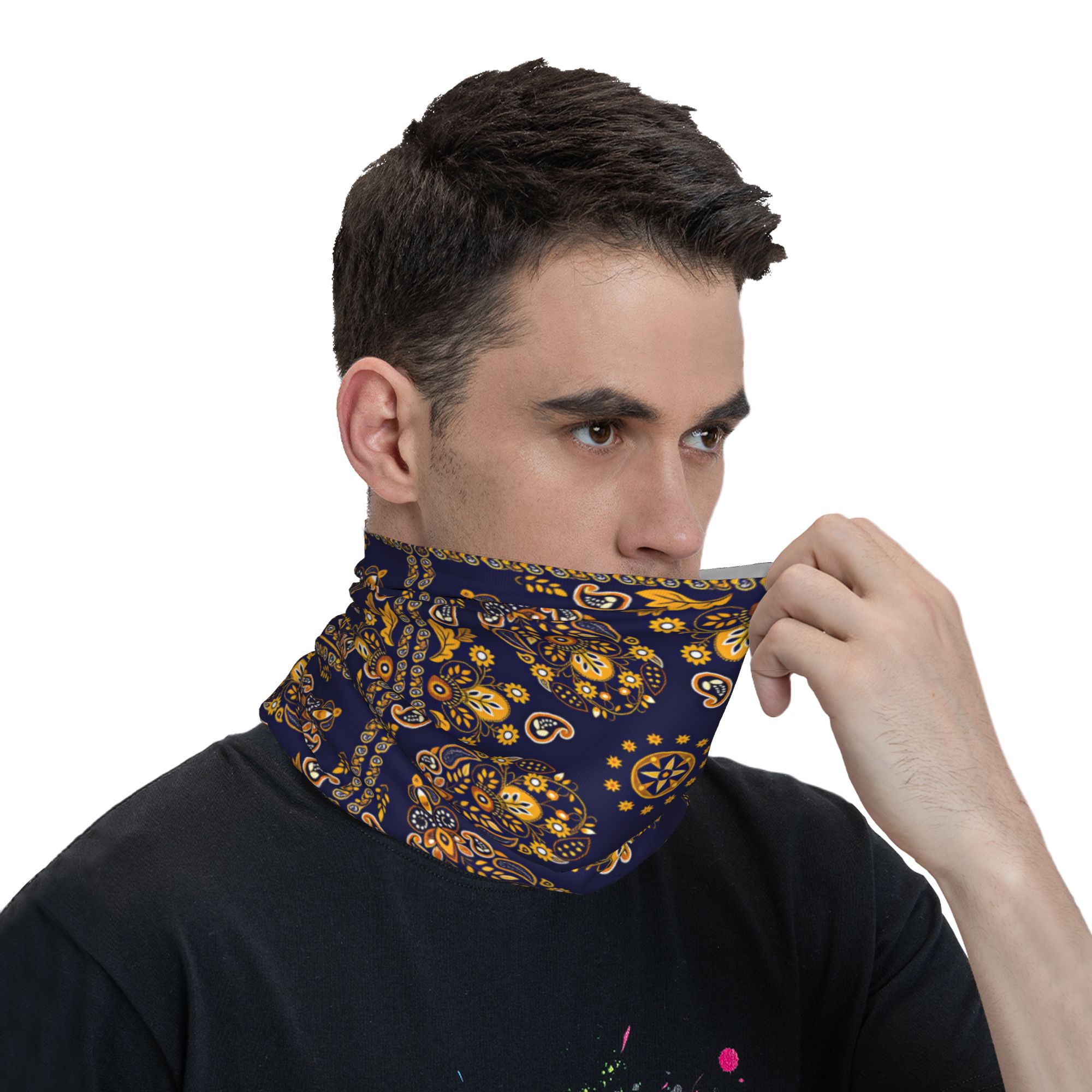 アウトドアスポーツバラクラバペイズリー柄マスクソフトオートバ - Balaclava Face Mask のレビューと価格