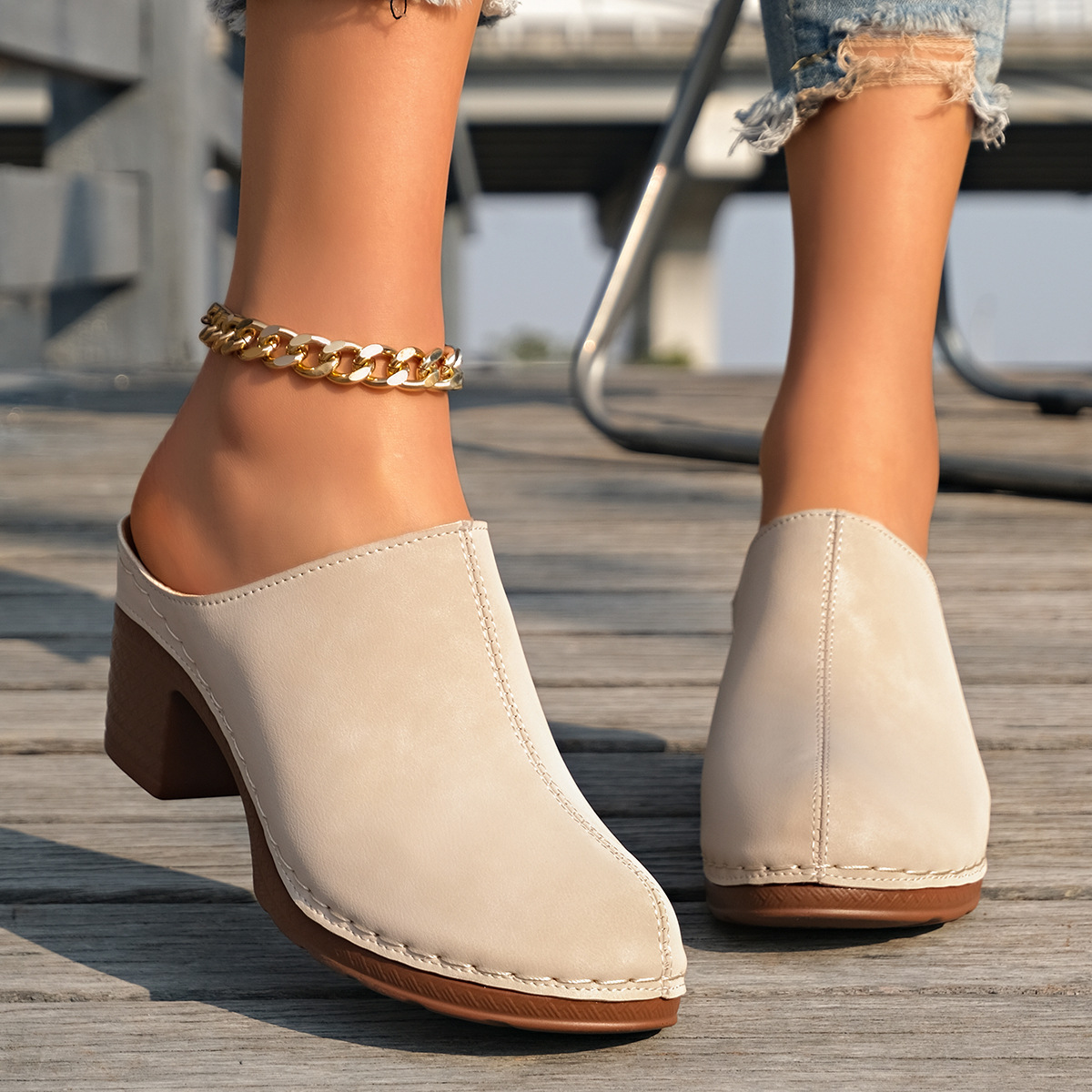 クッション性のある女性用サンダル スタイリッシュな女性用チャ - Street Fashion Events のレビューと価格