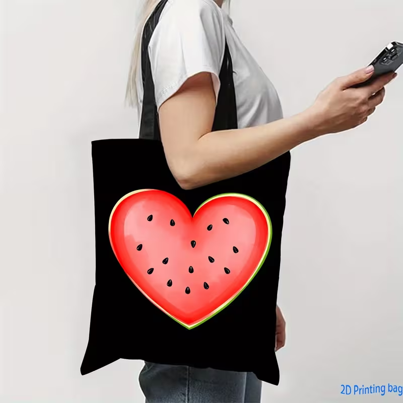 ヒョウ柄ハートラブレターキャンバストートバッグトレンディな再 - Tote Bag Canvas Print のレビューと価格
