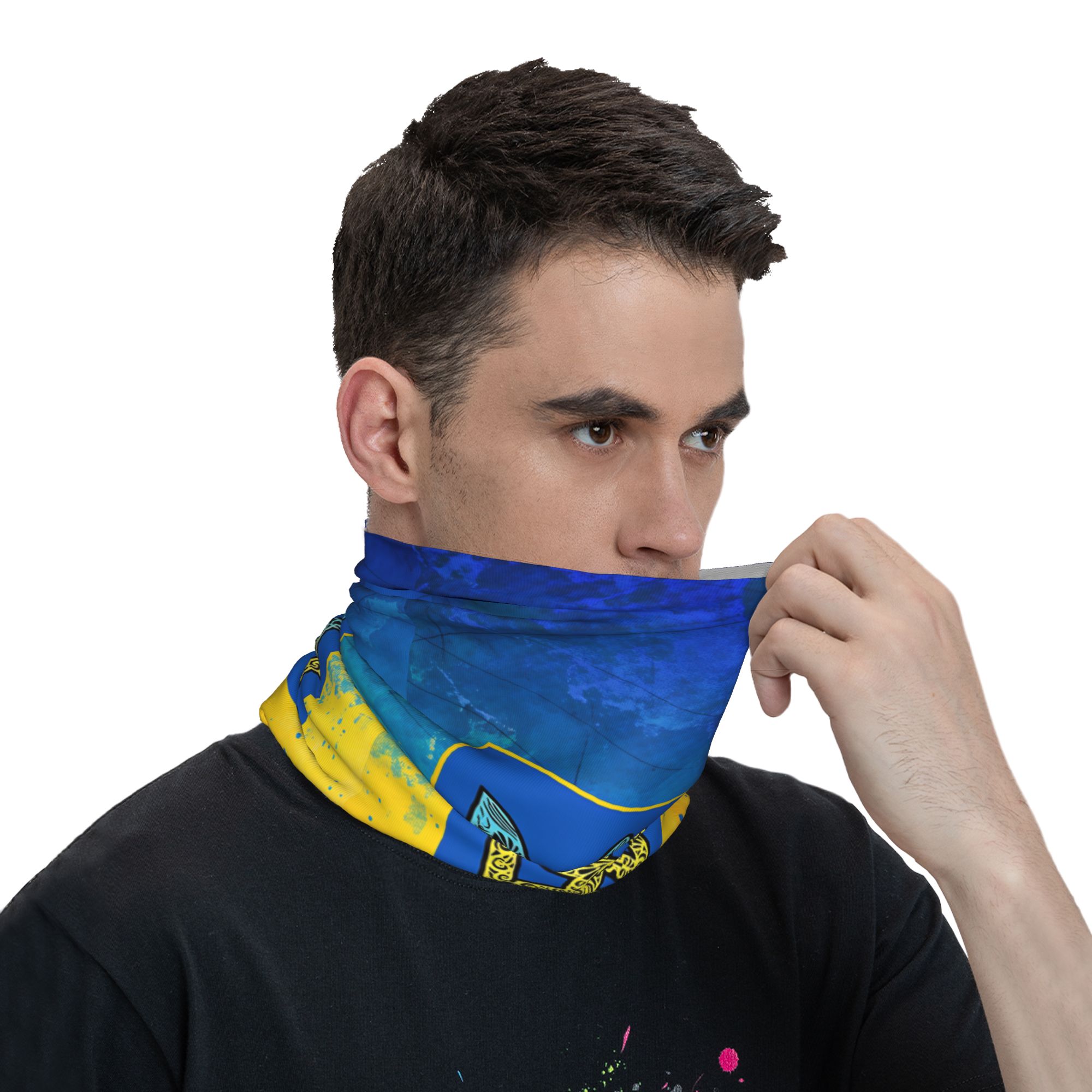 ウクライナの三色エンブレムバラクラバアウトドアスポーツ自転車 - Balaclava Face Mask のレビューと価格