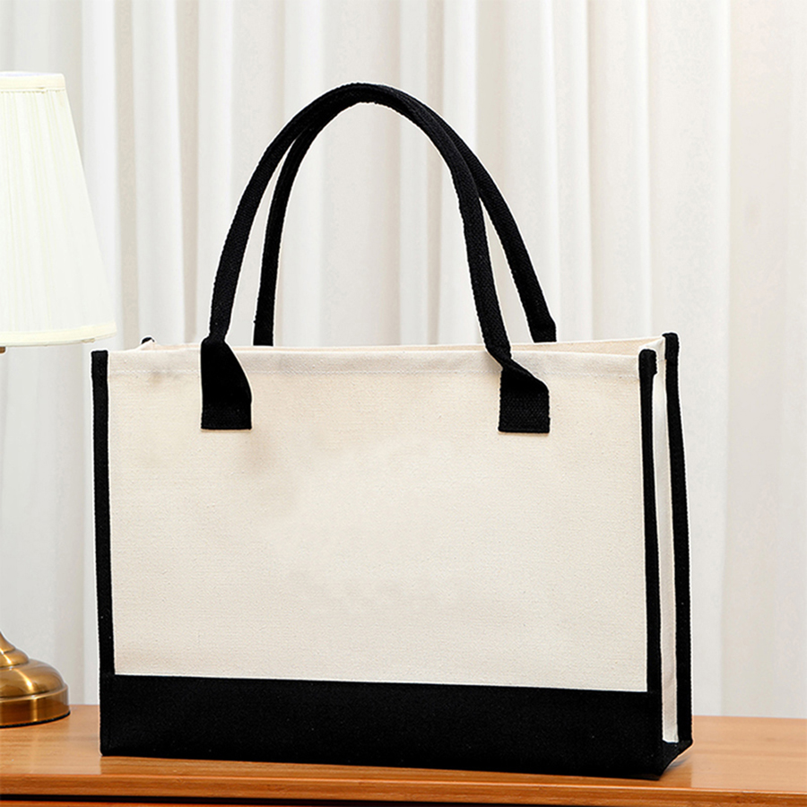 漫画プリント入りライトホワイトキャンバスバッグ - エレガン - Tote Bag Canvas Print のレビューと価格