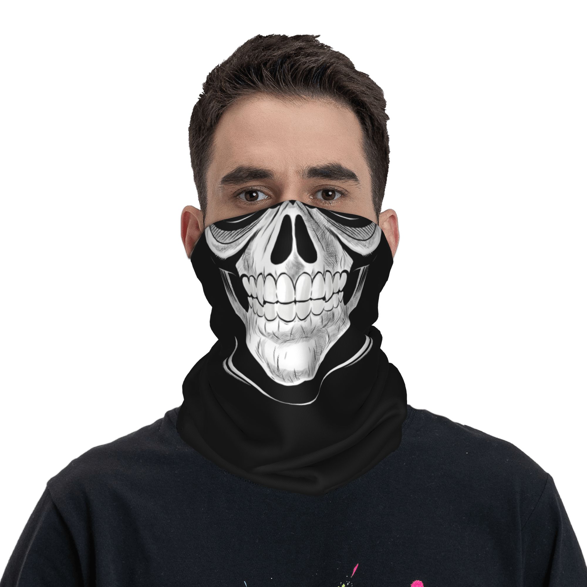 カスタムクールシームレスマスクネックゲイター男女兼用防風冬ス - Balaclava Face Mask のレビューと価格
