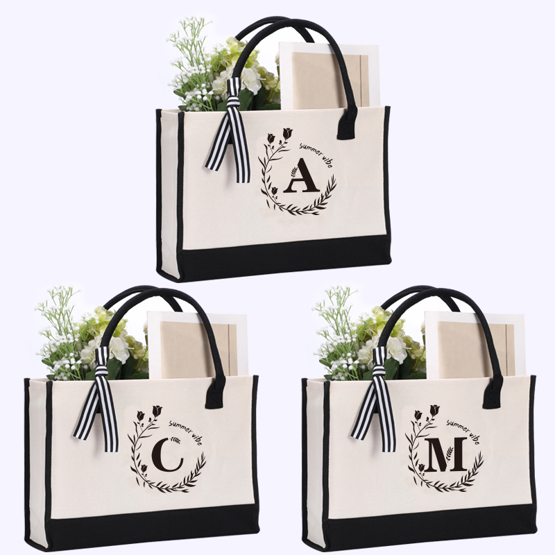 レザーレタープリントトートバッグ、大容量メンズトートバッグ、 - Tote Bag Canvas Print のレビューと価格