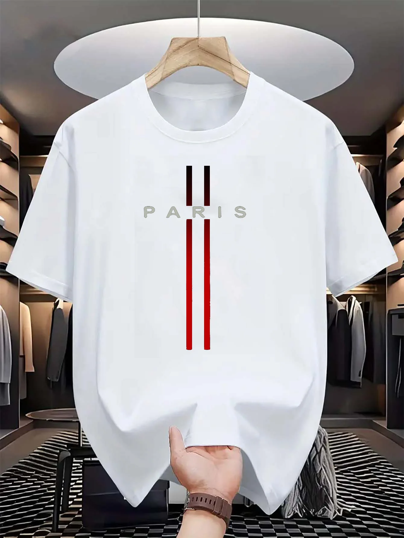 メンズ 100% 純綿 夏 カジュアル ルーズ ファッション - Street Fashion In Paris のレビューと価格
