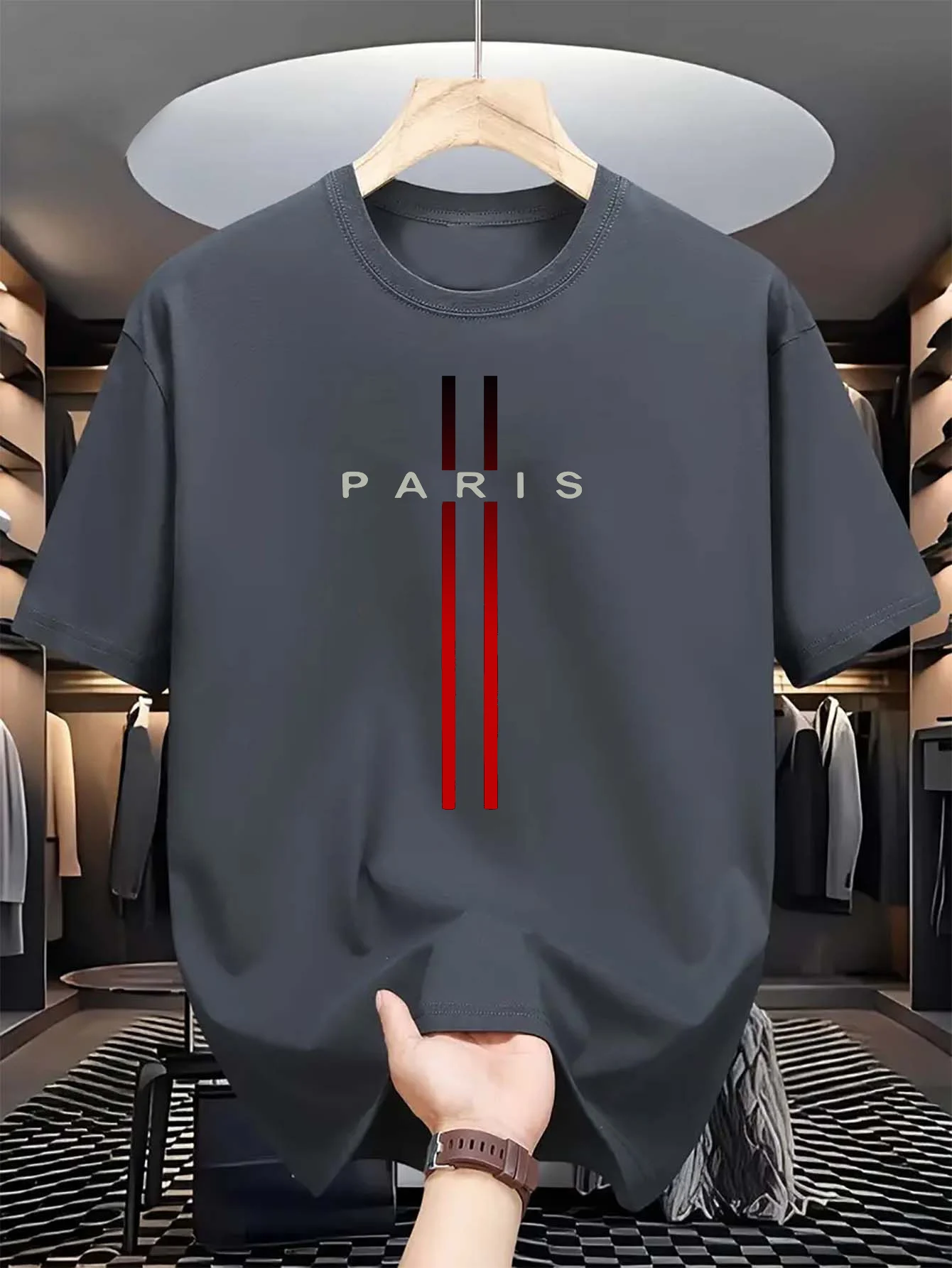 メンズ 100% 純綿 夏 カジュアル ルーズ ファッション - Street Fashion In Paris のレビューと価格
