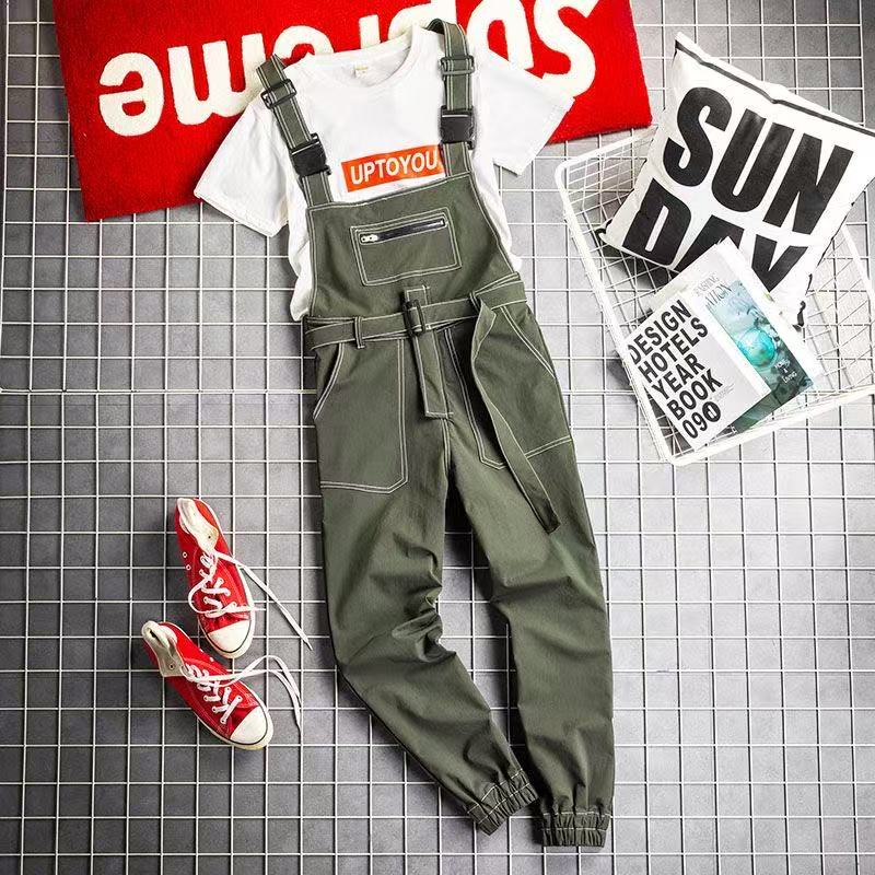メンズ2026新作カーゴオーバーオールジャンプスーツカジュア - Street Fashion News のレビューと価格