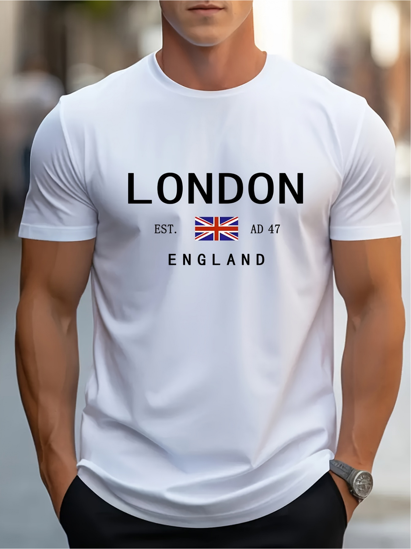 ロンドンイングランドプリント男性女性 Tシャツスポーツストリ - Street Fashion In London のレビューと価格