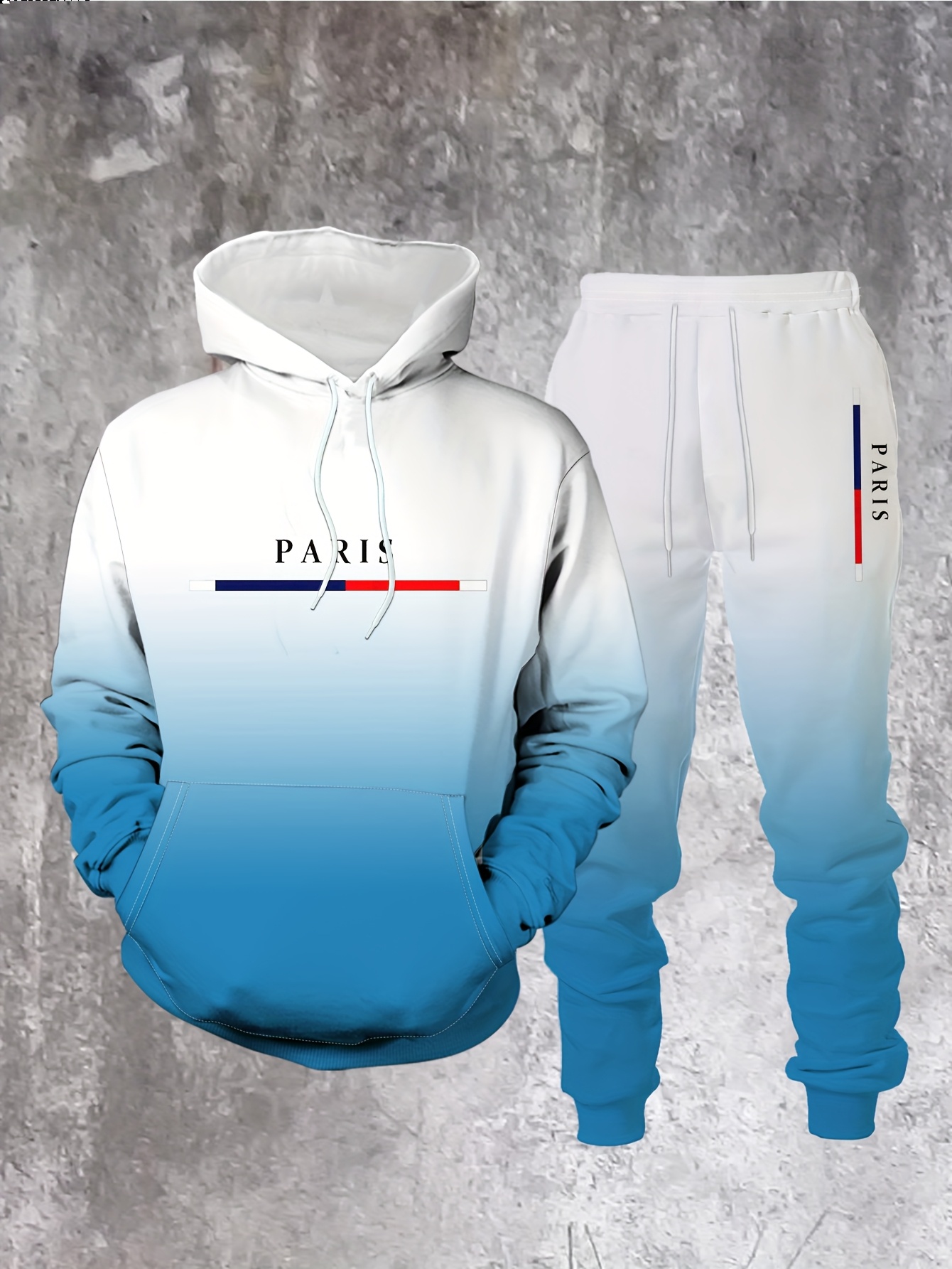 グラデーションカラーパリトラックスーツ衣装メンズストリートフ - Street Fashion In Paris のレビューと価格