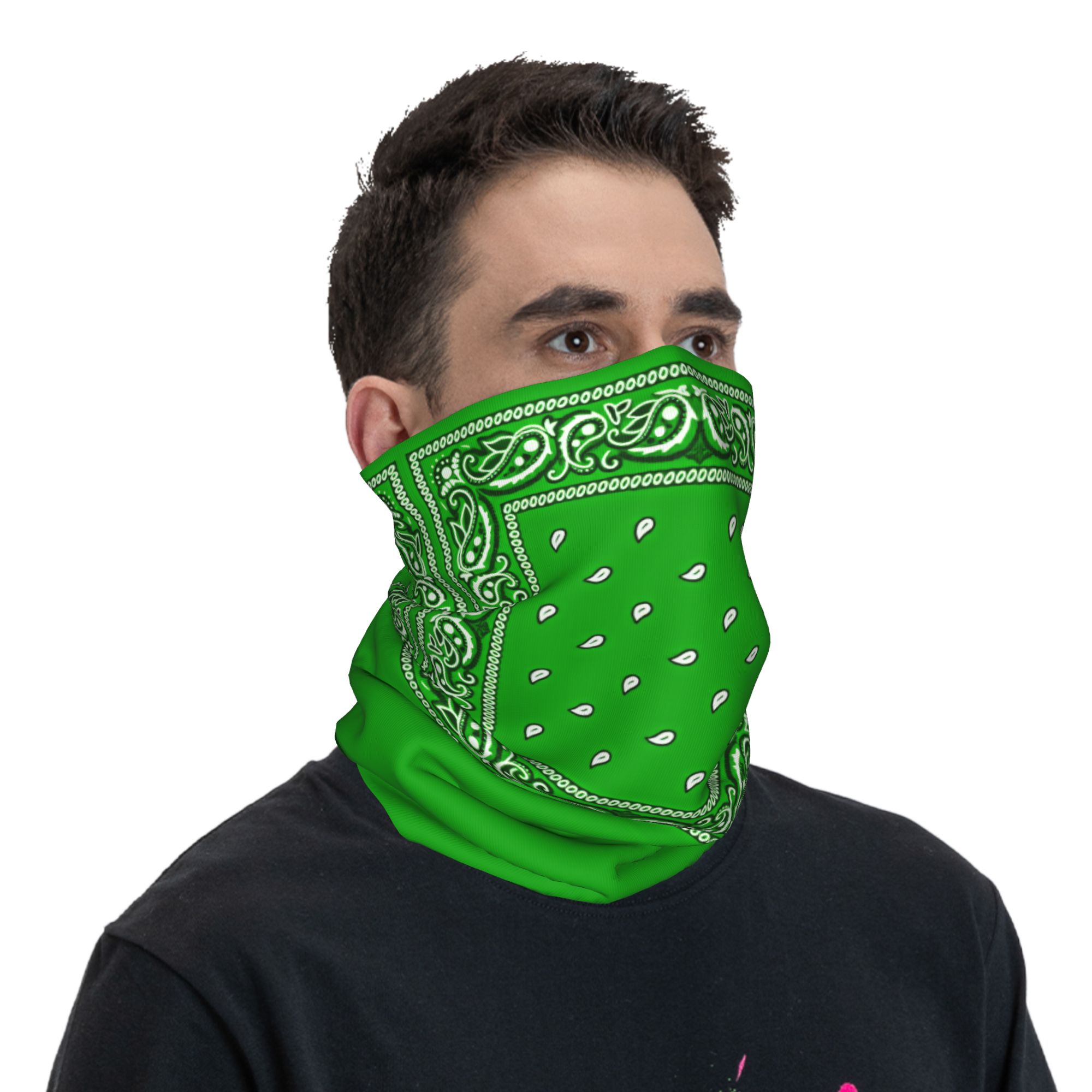 グリーンバンダナ クールサイクリングマスク ライディング/フ - Balaclava Face Mask のレビューと価格