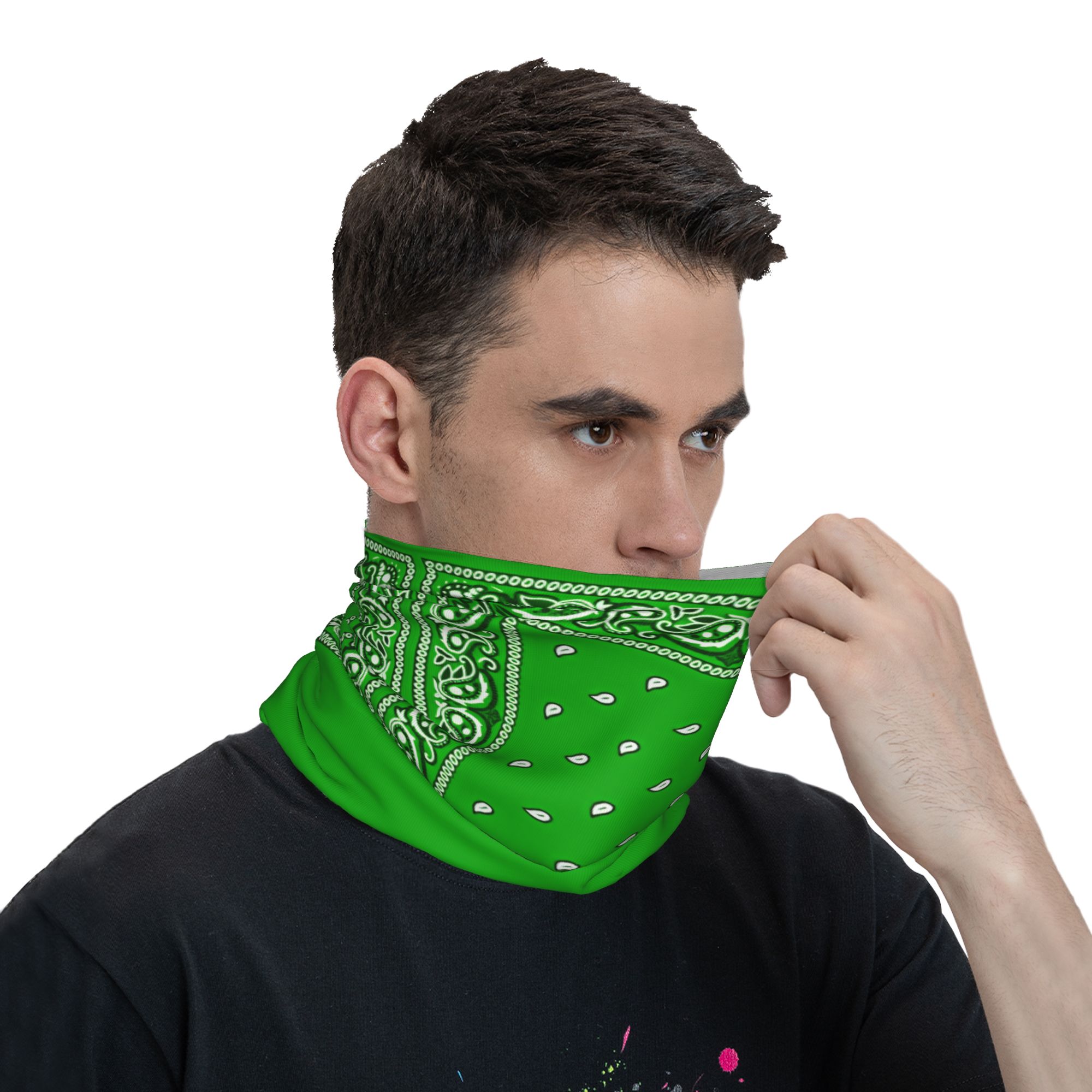 グリーンバンダナ クールサイクリングマスク ライディング/フ - Balaclava Face Mask のレビューと価格