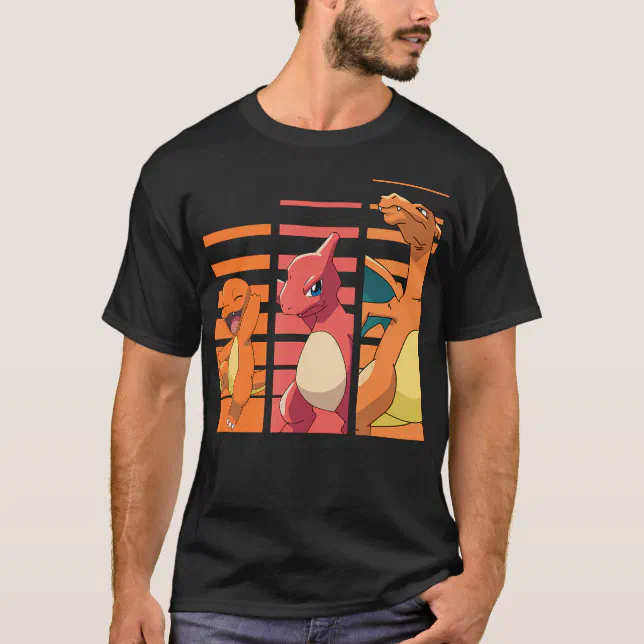 ポケモンヒトカゲ進化プリント Tシャツコットン Tシャツメン - Street Fashion Evolution のレビューと価格