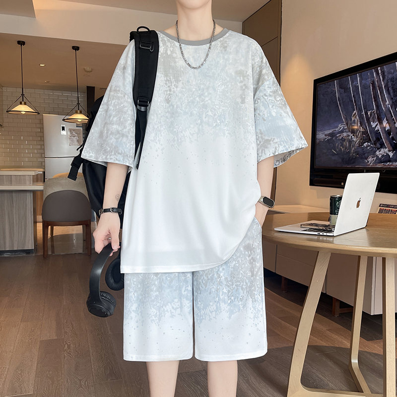 【トップ5点パンツ】メンズTシャツセット新しい夏のファッショ - Street Fashion For Man のレビューと価格