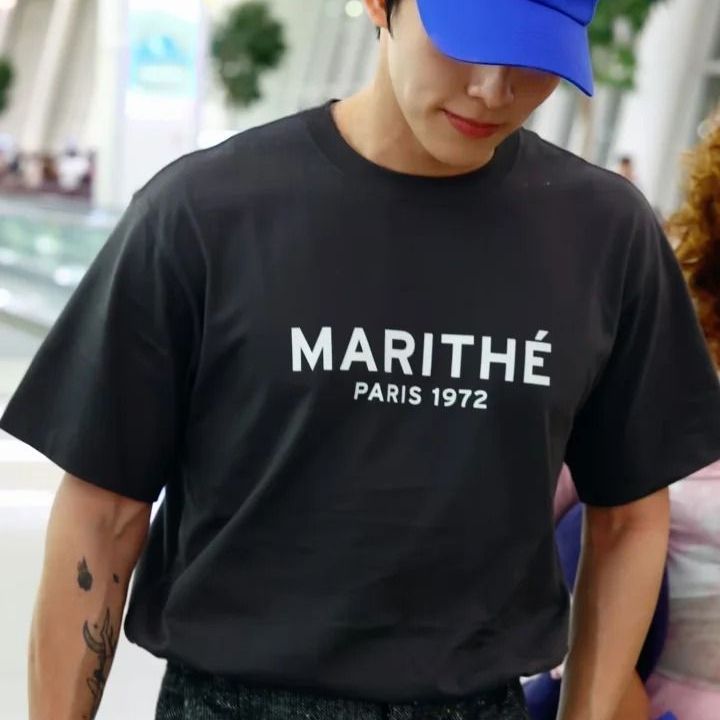 マリテパリ 1972 2026 夏カップルコットン Tシャツ - Street Fashion In Paris のレビューと価格