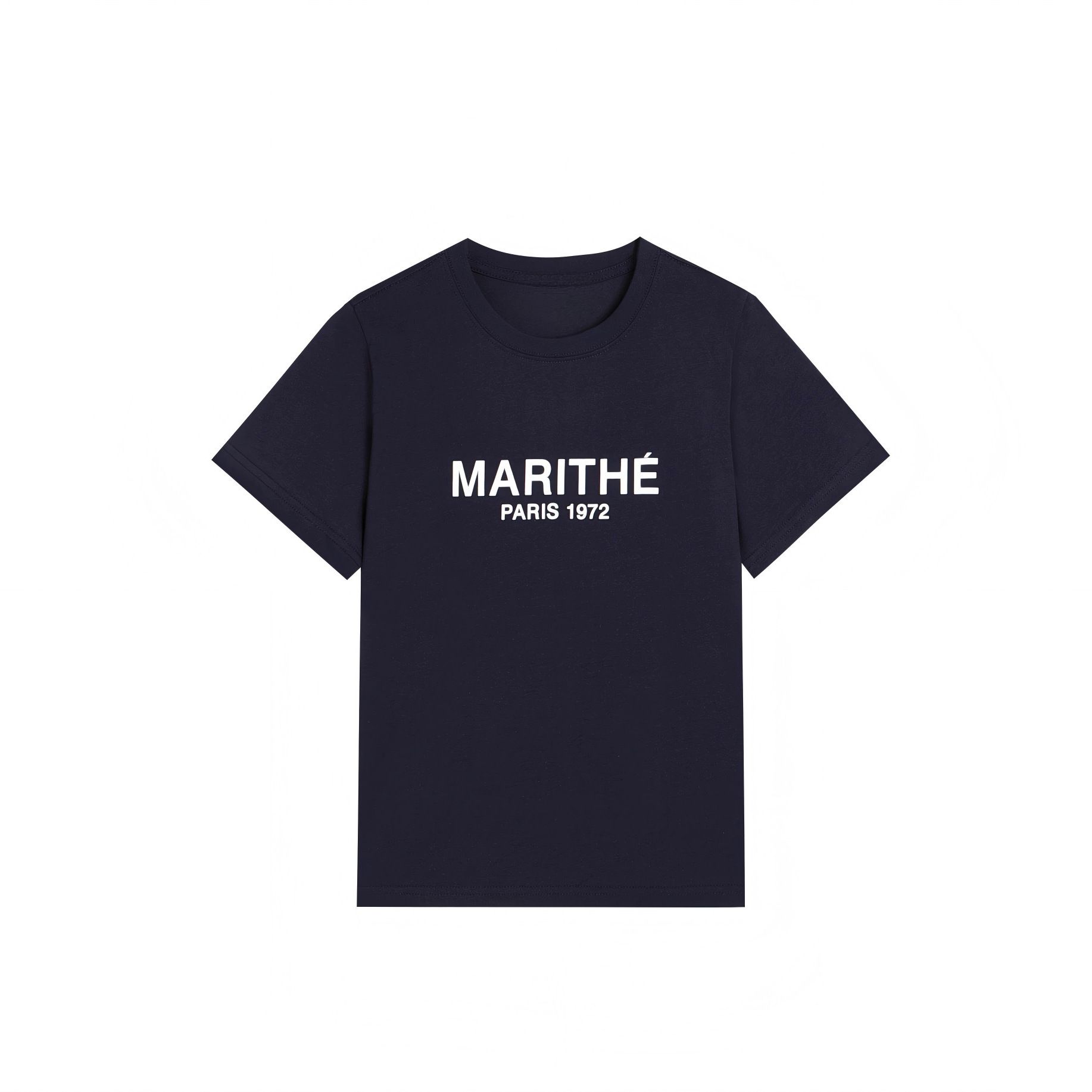 マリテパリ 1972 2026 夏カップルコットン Tシャツ - Street Fashion In Paris のレビューと価格
